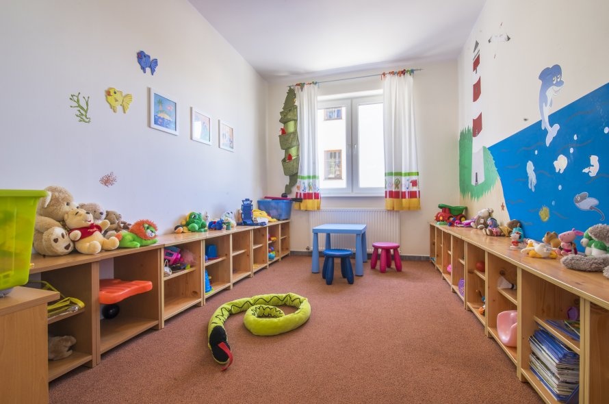 W Ośrodku Wczasowo-Rehabilitacyjnym BURSZTYN we Władysławowie znajduje się sala sabaw dla najmłodszych