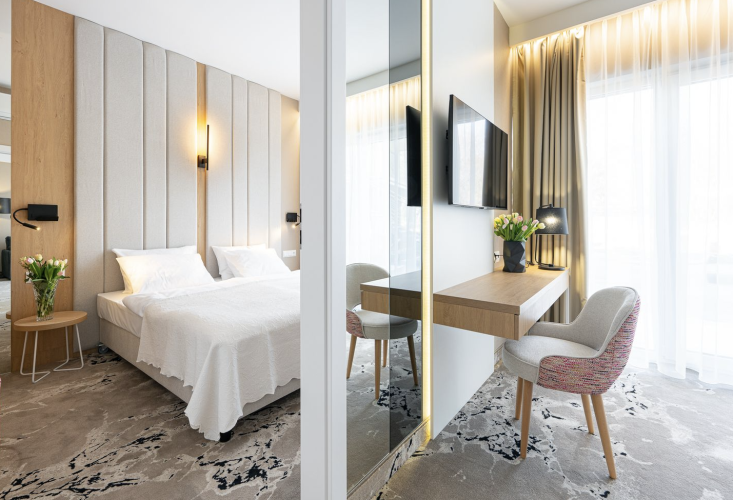 Jeden z apartamentów w Imperiall Resort & MediSPA w Ustroniu Morskim