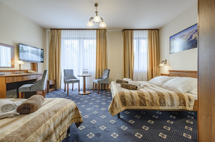 Goście Hotelu Liptakówka w Białce Tatrzańskiej mają do dyspozycji pokoje w kilku różnych standardach