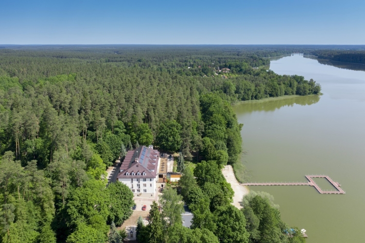 Ośrodek Gawra w Wiknie z lotu ptaka