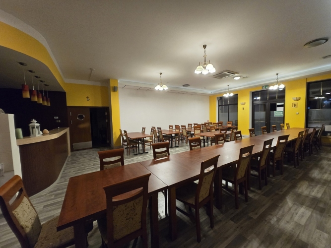 Jadalnia w Domu Seniora Niezapominajka w Ciborzu