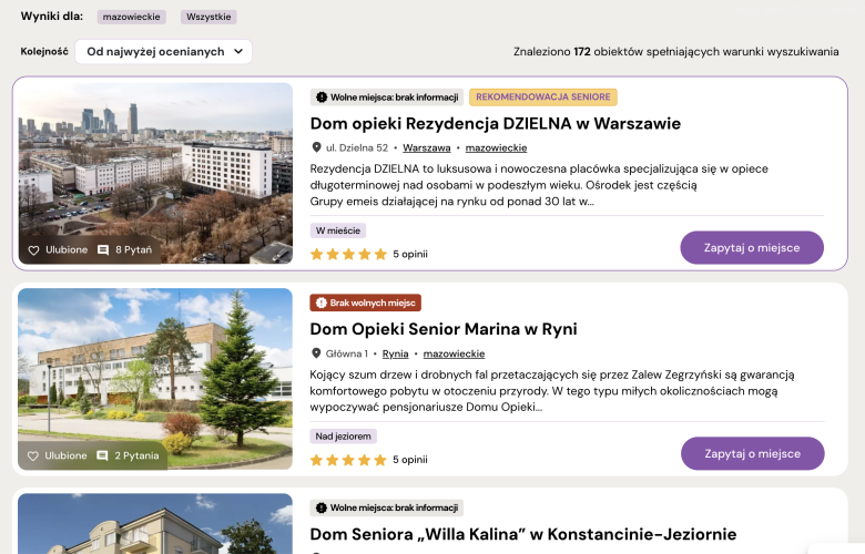 Promocja domu opieki