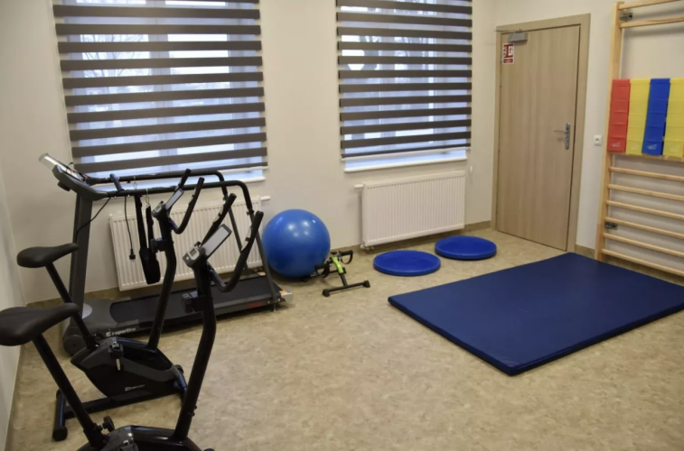 Sala gimnastyczna w Dziennym Domu SENIOR+ w Odolanowie