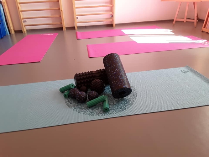 Dzienny Dom SENIOR+ w Olszownicy - w ośrodku znajduje się sala gimnastyczna wyposażona z sprzęt do ćwiczeń usprawniających