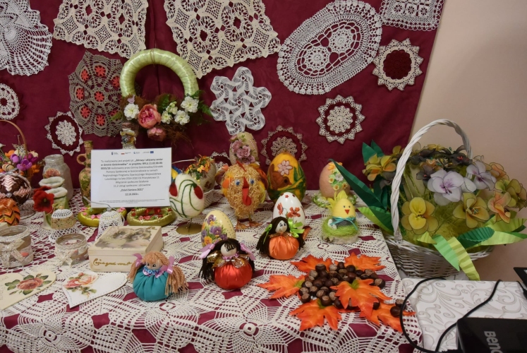 Dzienny Dom SENIOR+ w Salominie - prace uczestników warsztatów terapii zajęciowej