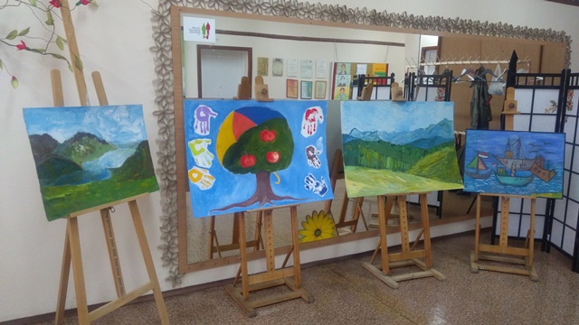 Prace plastyczne wykonane przez podopiecznych Centrum Aktywizacji i Rozwoju Seniorów w Lublinie